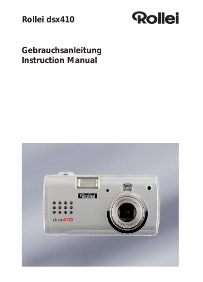 Rollei dsx410 相机 使用手册