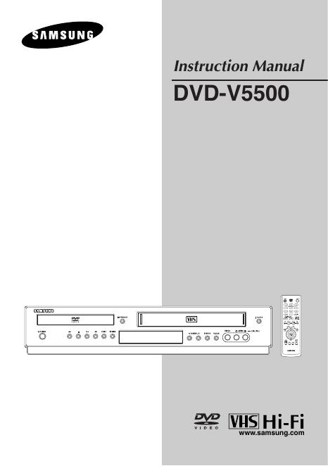 三星 DVD-V5500 安装手册