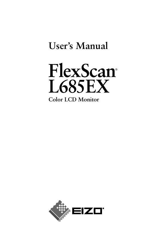 EIZO L685EX显示器 用户手册