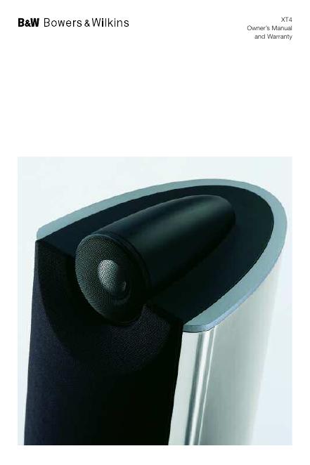 Boers Wilkins XT4音响 使用手册