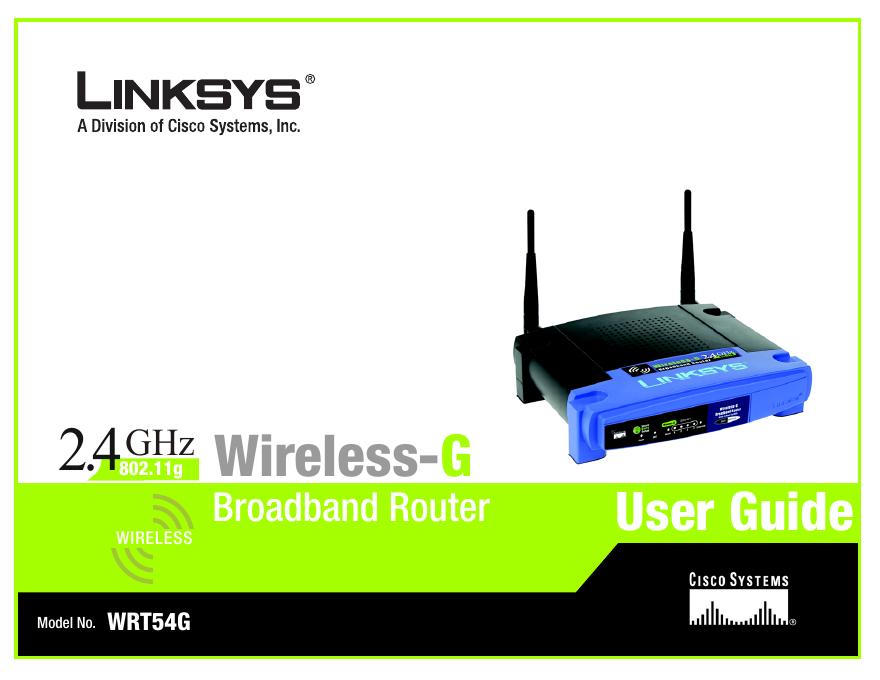 LINKSYS WRT54G路由器 用户手册(1)(1)