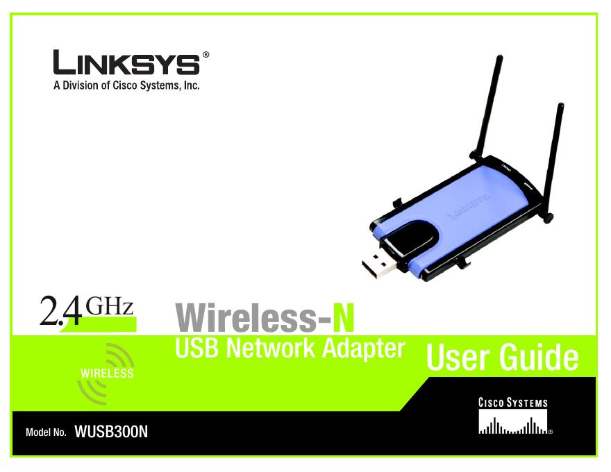 LINKSYS WUSB300N USB Network Adapter 用户手册