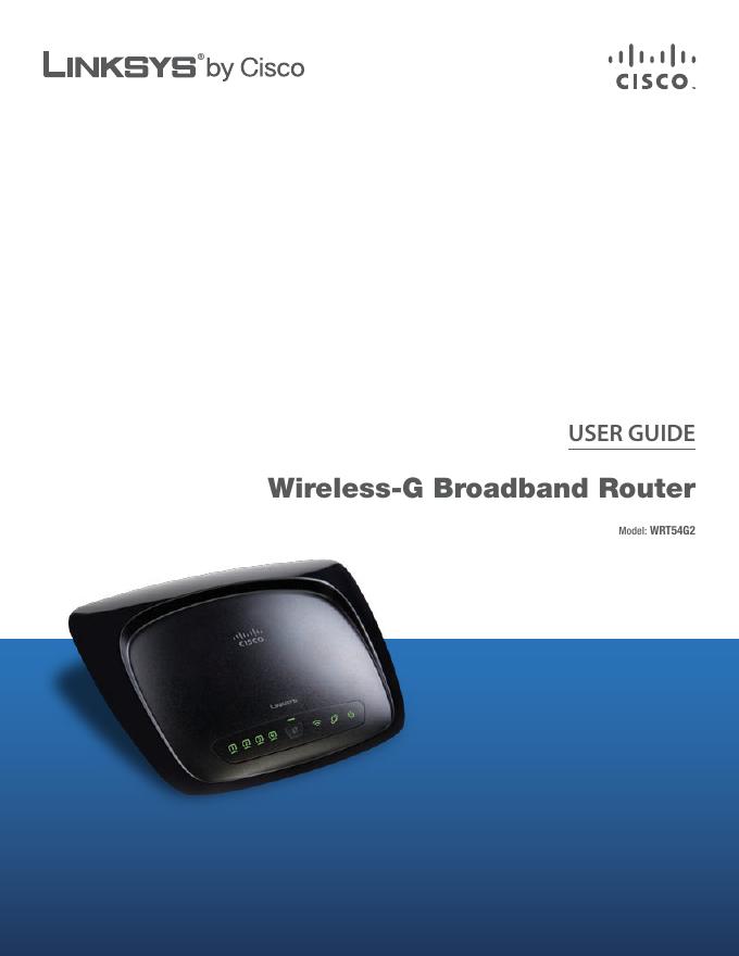 LINKSYS WRT54G2路由器 用户手册