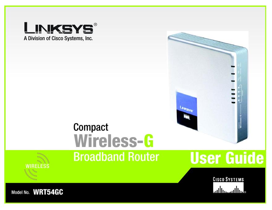 LINKSYS WRT54GC路由器 用户手册