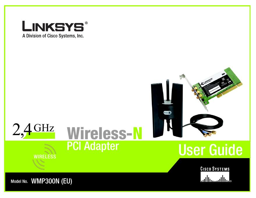 LINKSYS WMP300N(EU)无线网卡 用户手册