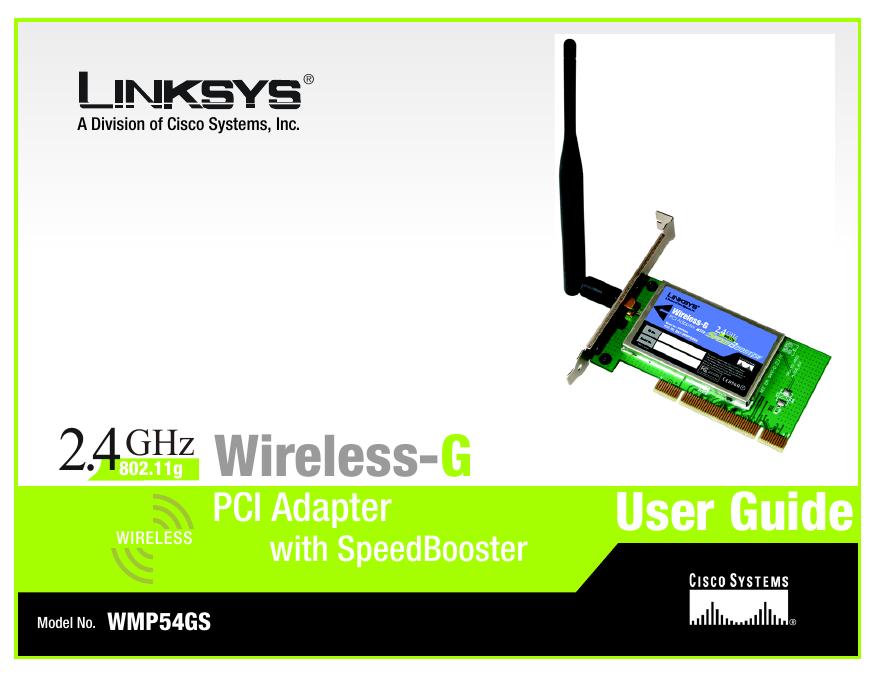 LINKSYS WMP54GS 用户手册