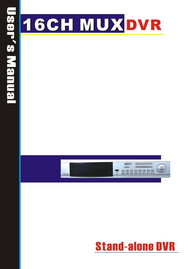 16CH MUX DVR 用户手册