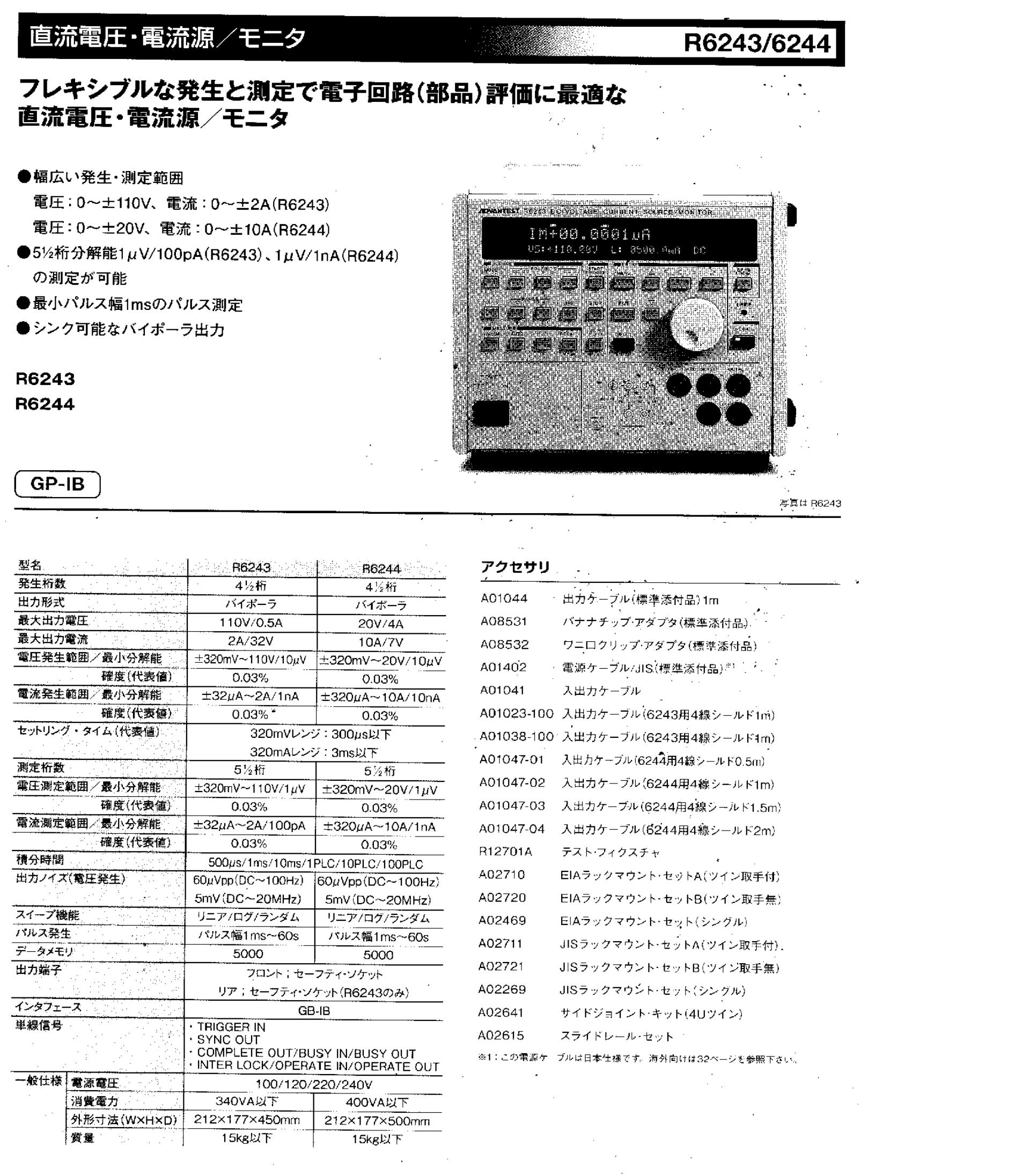 R6243/6244 规格手册
