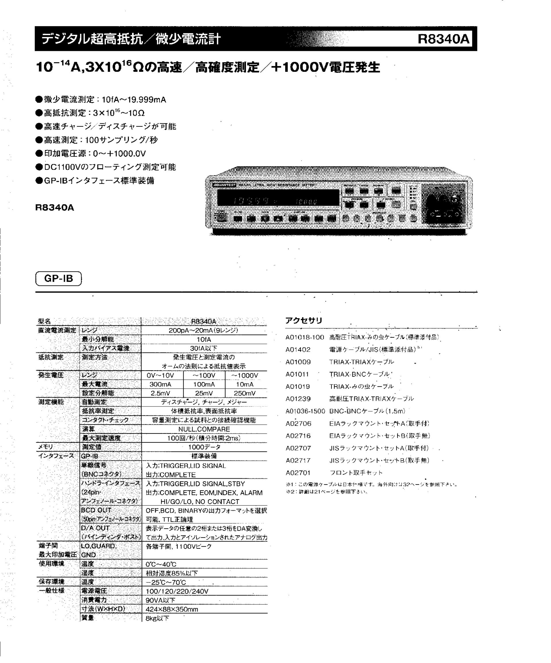 R8340A 规格手册