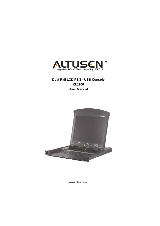 ALTUSEN KL1100 用户手册