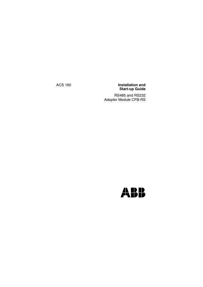 ABB ACS160 硬件手册