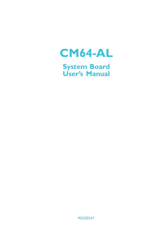 CM64-AL System Board 用户手册