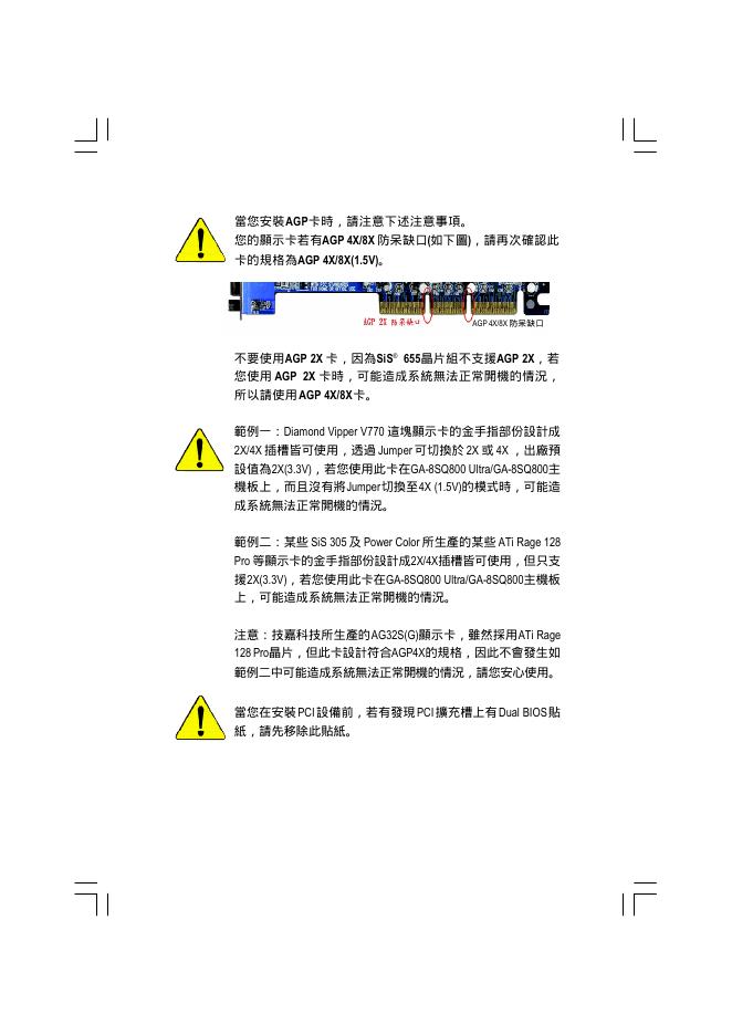 GA-8SQ800 Ultra / GA-8SQ800 P4 泰坦DDR 主機板 安装使用手册