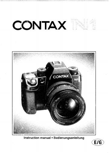 CONTAX N1 使用手册