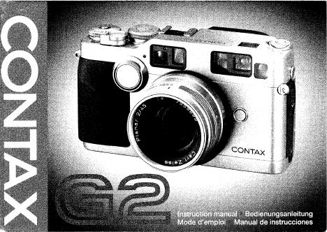 CONTAX G2 使用手册