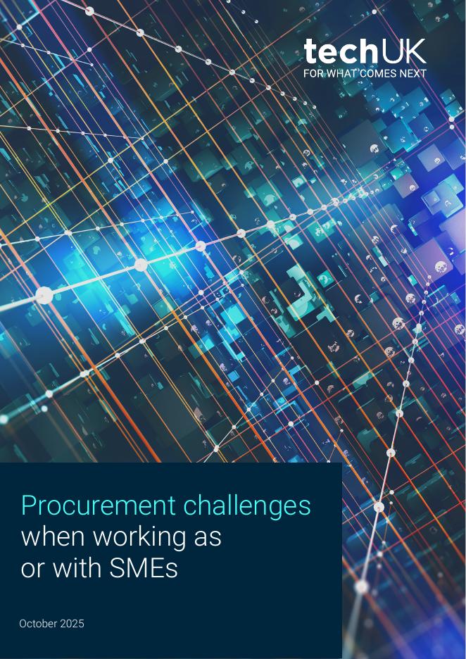 techUK：2025年作为或与中小企业合作时的采购挑战报告（英文版）海报