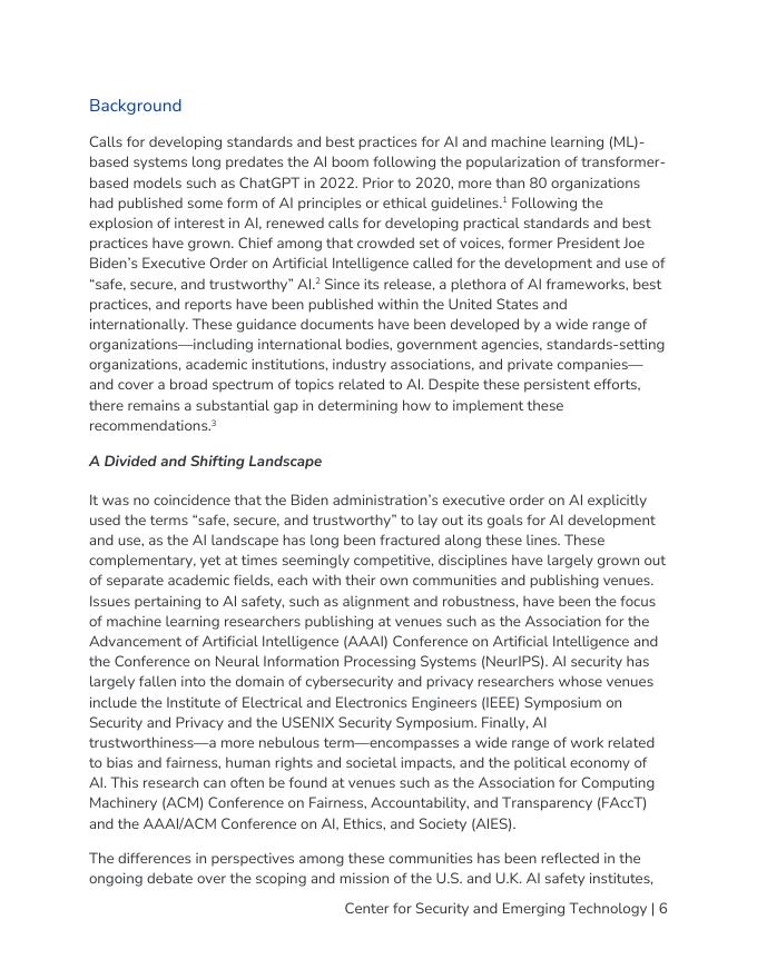 CSET：2025年协调人工智能指导：将自愿标准和最佳实践distill成一个统一的框架报告（英文版）_第7页
