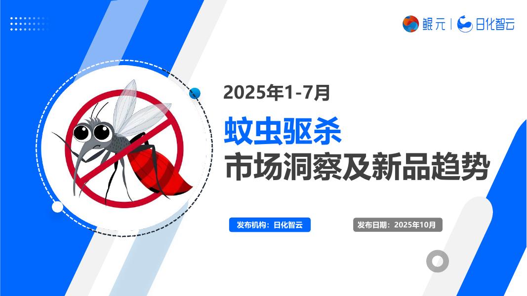 日化智云：2025年1-7月蚊虫驱杀市场洞察及新品趋势报告海报