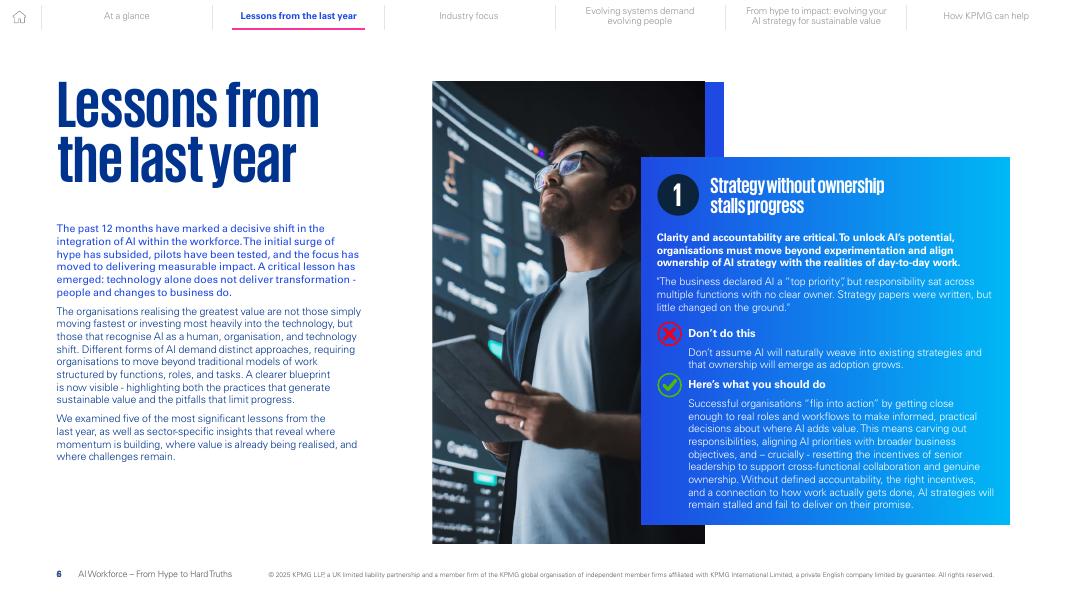 毕马威：2025年人工智能劳动力：从炒作到真相报告（英文版）_第6页