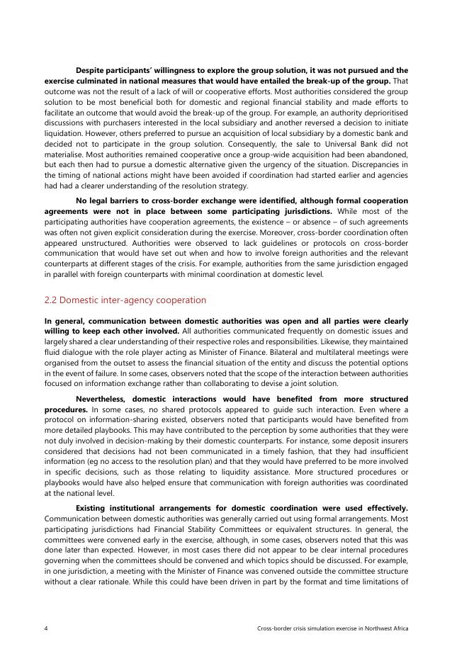 国际清算银行：西北非跨境危机模拟演习（英文版）_第8页