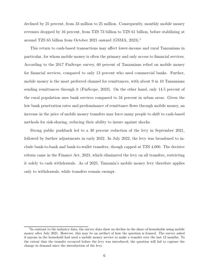 世界银行：移动货币税对家庭福利的影响：来自坦桑尼亚的证据（英文版）_第8页