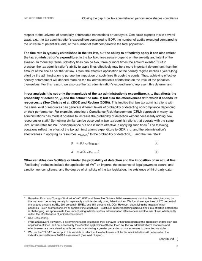 国际货币基金组织：缩小差距：税务管理绩效如何影响合规性（英文版）_第10页