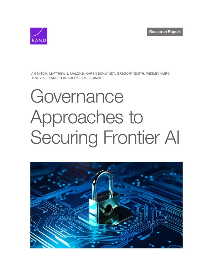 Rand兰德：2025年保障前沿人工智能（AI）的治理路径研究报告（英文版）海报