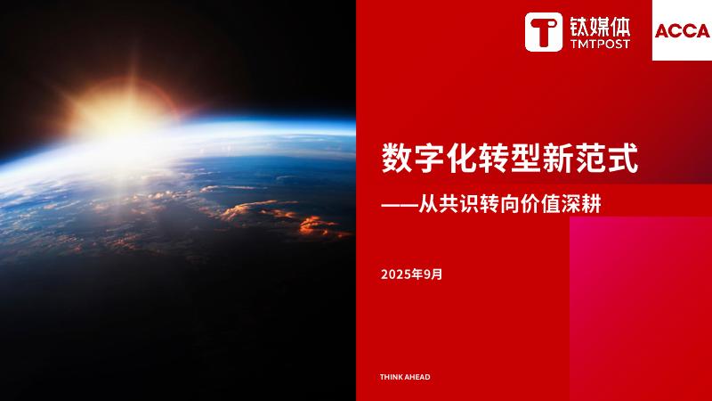 钛媒体：2025年数字化转型新范式报告海报