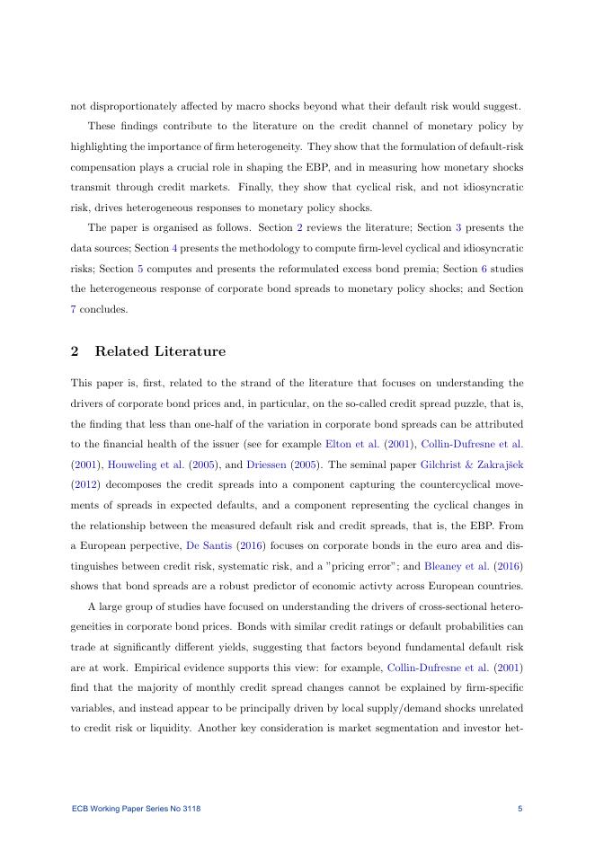 欧洲央行：企业风险与货币传导：重新审视超额债券溢价（英文版）_第6页