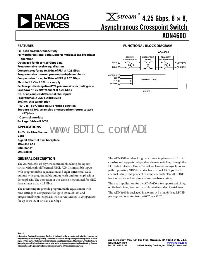 ANNLOG DEVICES ADN4600 数据手册