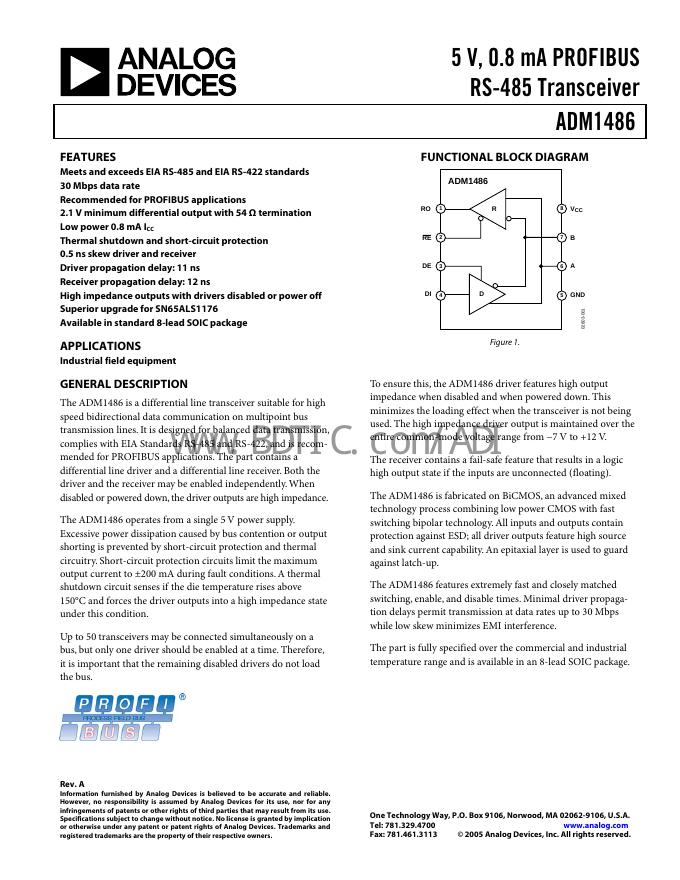ANALOG DEVICES ADM1486 数据手册