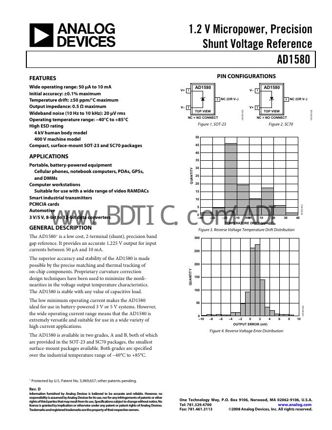 ANALOG DEVICES AD1580 数据手册(1)