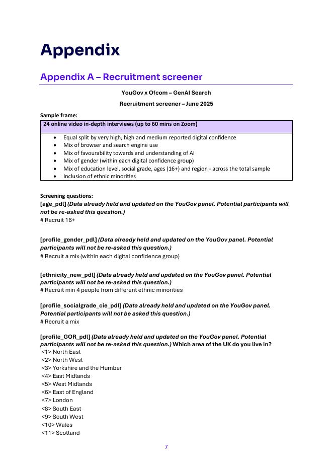 Ofcom英国通信管理局：2025年用户体验生成式人工智能（GenAI）搜索技术报告（英文版）_第7页