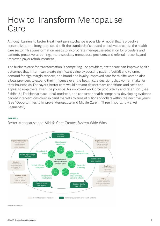 BCG波士顿咨询：2025年弥合更年期护理缺口：女性健康新前沿研究报告（英文版）_第7页