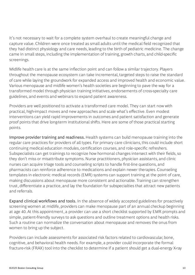 BCG波士顿咨询：2025年弥合更年期护理缺口：女性健康新前沿研究报告（英文版）_第10页
