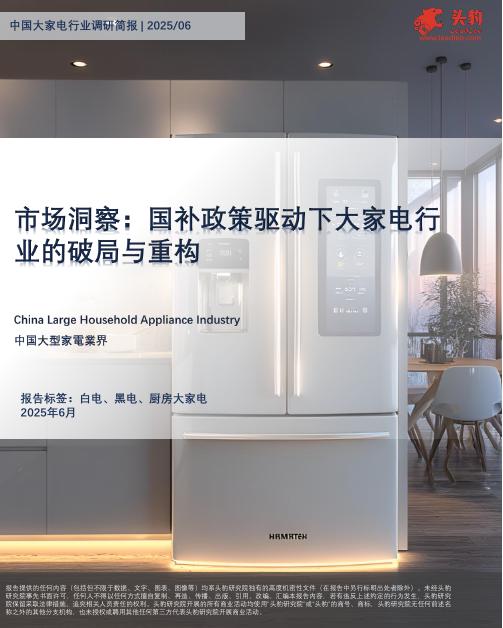 头豹研究院：市场洞察：国补政策驱动下大家电行业的破局与重构海报