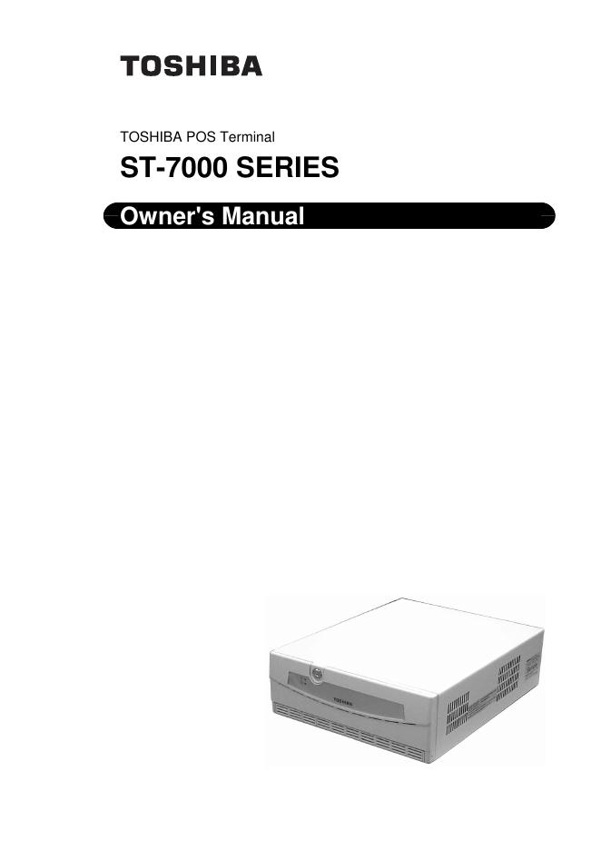 东芝 ST-7000 SERIES POS Terminal 用户手册