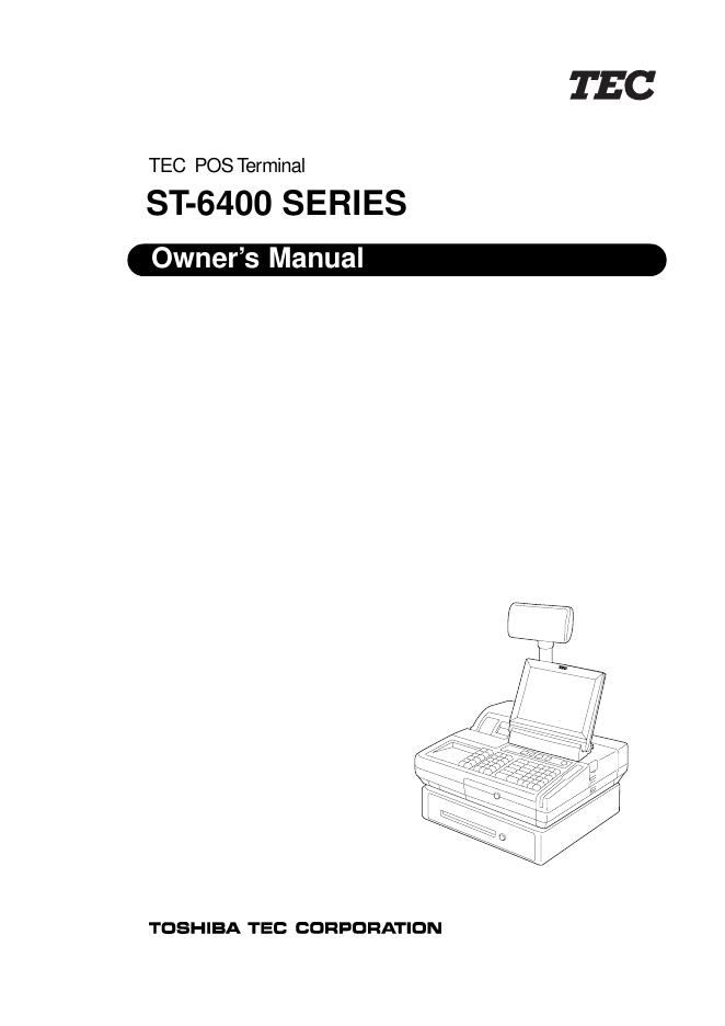 TEC ST-6400 SERIES TEC POS Termina 用户手册
