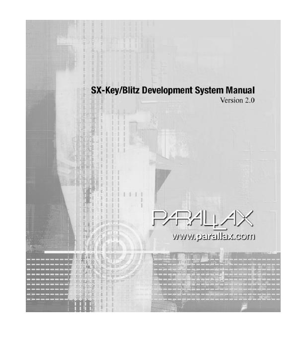 PARALLAX SX-Key/Blitz Development System 使用手册