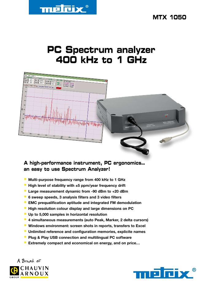metrix MTX 1050 数据手册