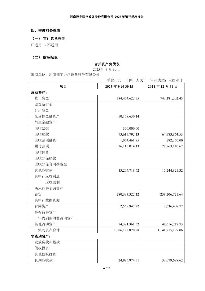688626-翔宇医疗：翔宇医疗2025年第三季度报告_第6页