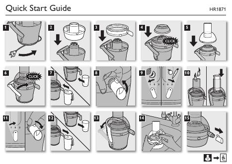 PHILIPS HR1871 快速<em>入门</em>指南 海报