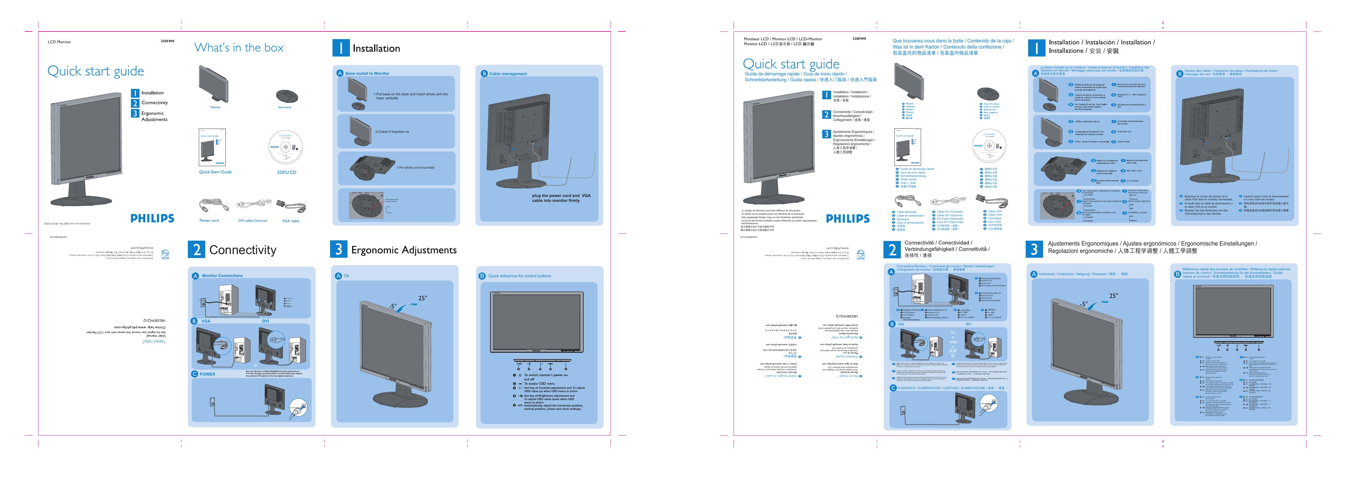 飞利浦 220EW8 快速<em>入门</em>指南 海报