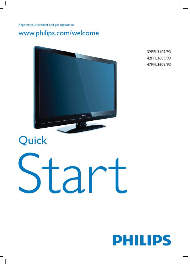 PHILIPS 32PFL3409/93 42PFL3609/93 47PFL3609/93 快速<em>入门</em>指南 海报
