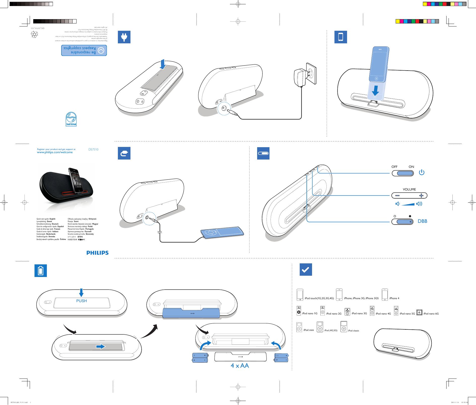 PHILIPS DS7510 快速<em>入门</em>指南 海报