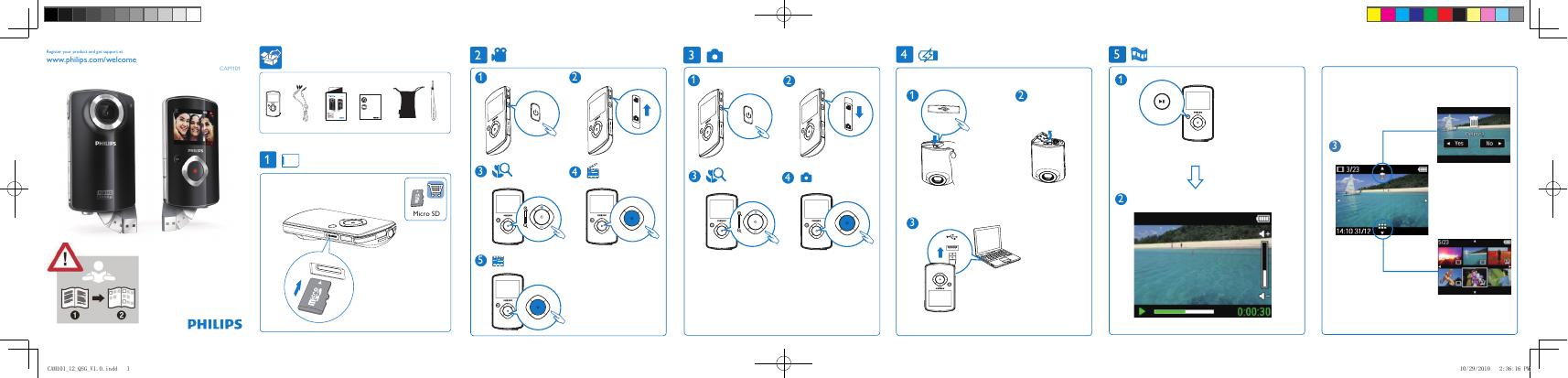 PHILIPS CAM101 快速<em>入门</em>指南(英文) 海报