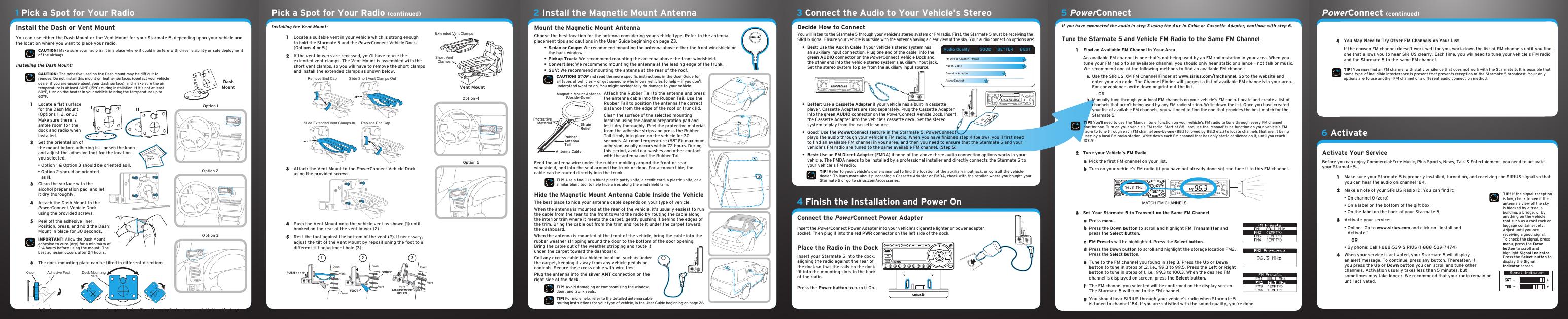 SIRIUS STARMATE 5 快速<em>入门</em>指南 海报