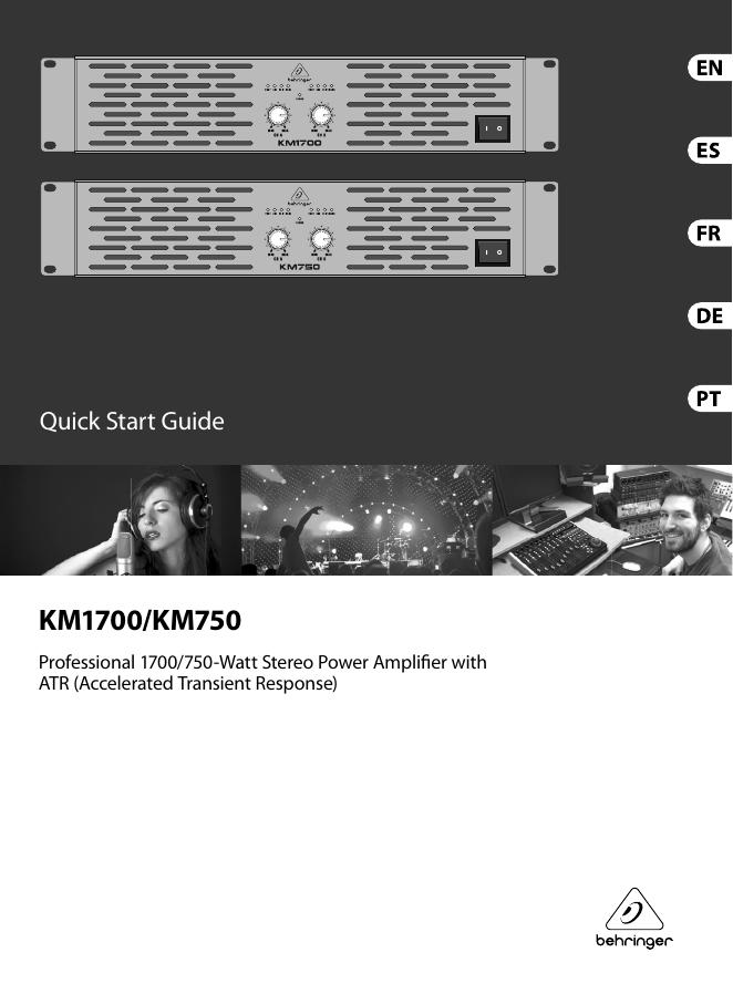 KM1700/KM750专业1700/750瓦立体声功放快速<em>入门</em>指南 海报