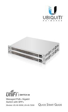 Ubiquiti Networks UniFi Switch 快速<em>入门</em>指南 海报