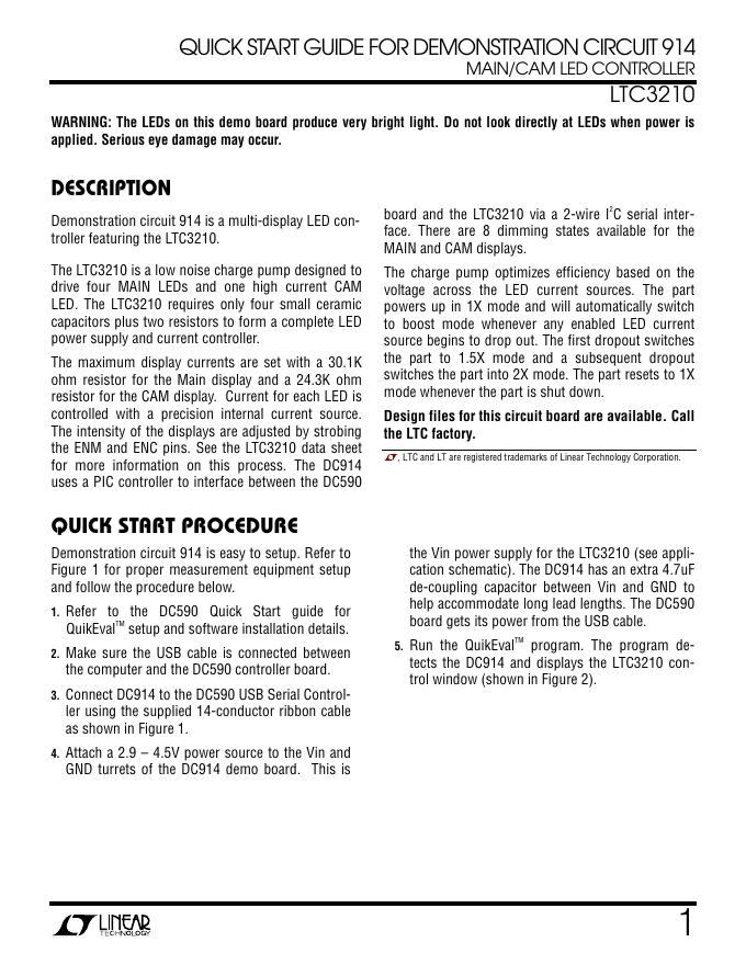 LTC3210快速<em>入门</em>指南 海报